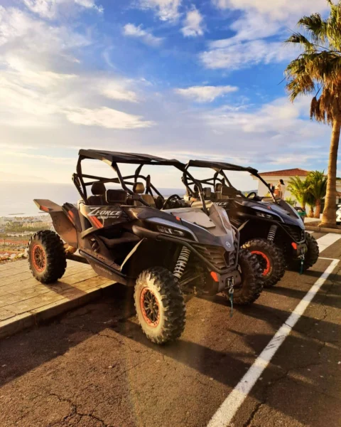 Zachód słońca na buggy teneryfa
